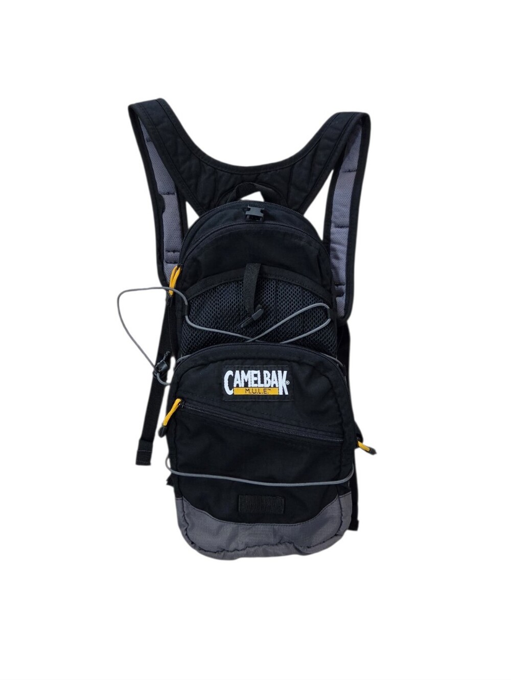 CamelBak MULE Vintage Hydration Backpack Black Gray Outdoor Hiking Biking Pack